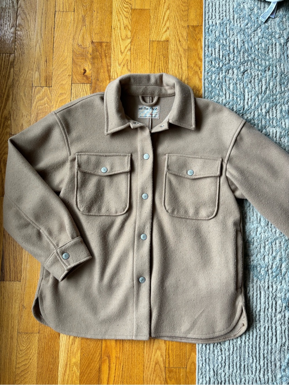 We The Free Tan Shacket Jacket